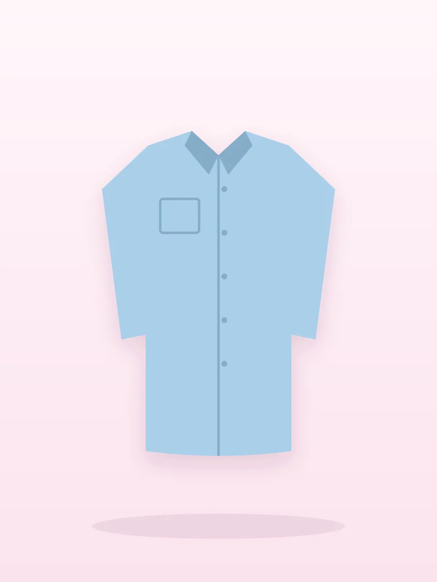 Camisa Oxford Slim color celeste