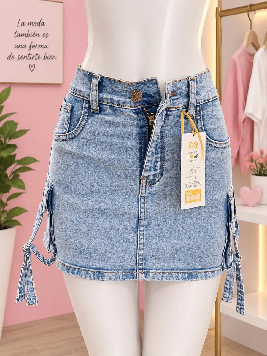 falda short cargo